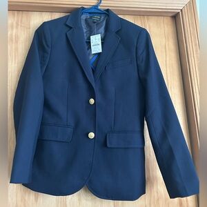 NWT Jcrew Crewcuts 12 Kids Thompson Navy Blue Blazee
